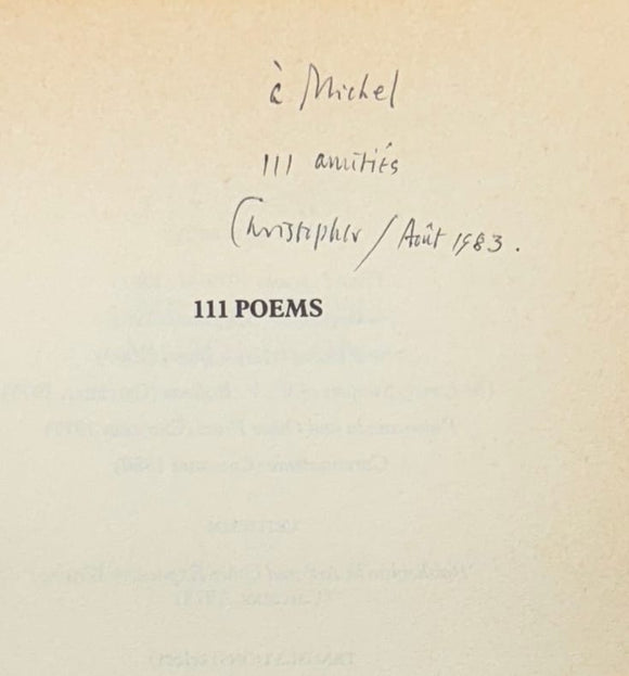 MIDDLETON (Christopher). | 111 Poems.