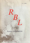 AKHMATOVA (Anna) COLLECTIF. | Anna Akhmatova. La Revue des Belles Lettres - RBL, n° 1-3 (1996).