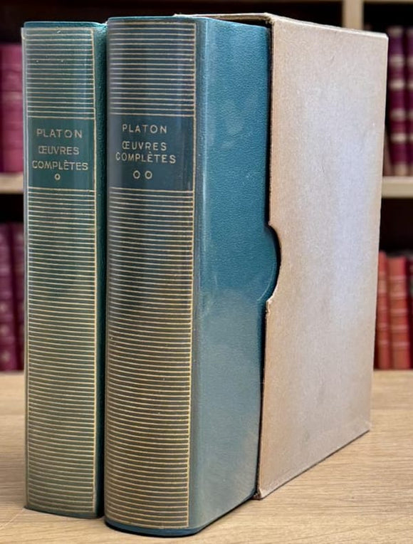 PLATON. | Oeuvres complètes, tomes I et II.