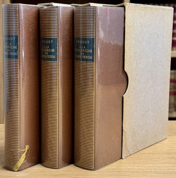 PROUST (Marcel). | A la recherche du temps perdu. Tomes I, II et III (complet).