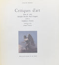 REDON (Odilon). | Critiques d'art (Salon de 1868, Rodolphe Bresdin, Paul Gauguin). Précédées de Confidences d'artiste. Introduction et notes de Robert Coustet.