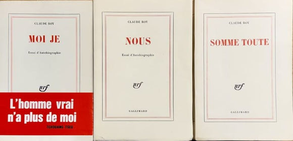 ROY (Claude). | Moi je - Nous - Somme toute.