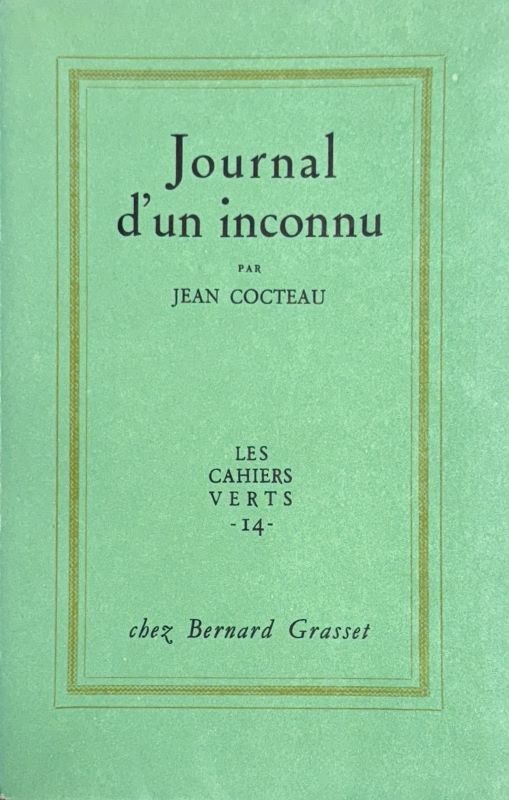 COCTEAU (Jean). | Journal d'un inconnu.