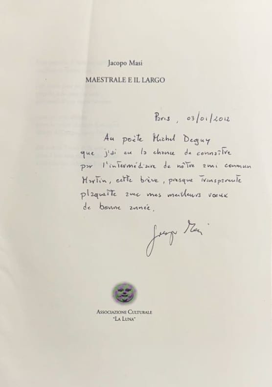 MASI (Jacopo). | Maestrale e il Largo.