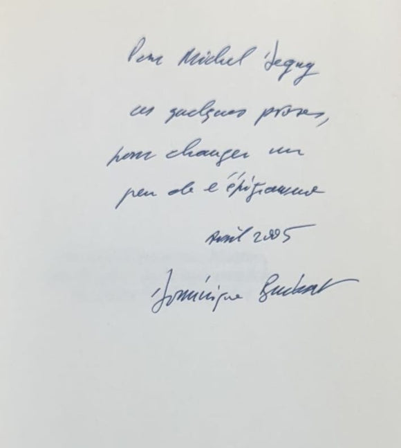 BUISSET (Dominique). | Nous disions donc, Matteo, que le bruit de la mer empêche les poissons de dormir ? Proses brèves.