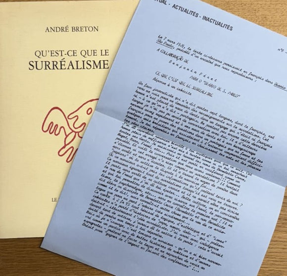 BRETON (André). | Qu'est-ce que le surréalisme ?
