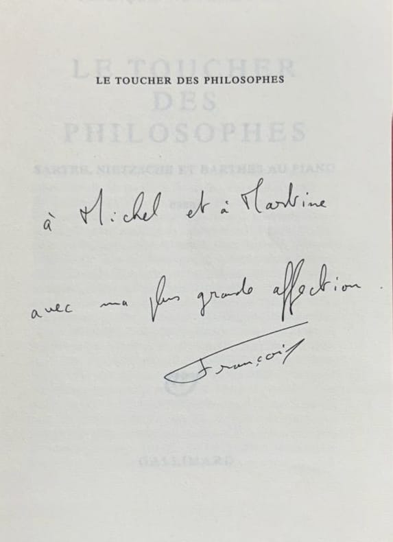 NOUDELMANN (François). | Le toucher des philosophes : Sartre, Nietzsche et Barthes au piano.