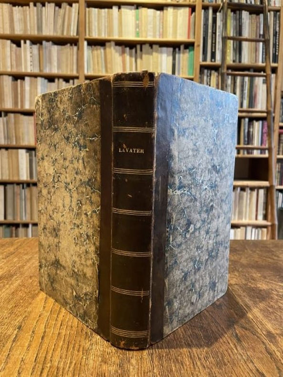 LAVATER (Johann Kaspar). | La physiognomonie ou l'art de connaître les hommes d'après les traits de leur physionomie, leurs rapports avec les divers animaux , leurs penchants, etc. Traduction nouvelle par H. Bacharach... précédée d'une notice pa...