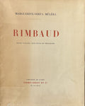 RIMBAUD MELERA (Marguerite-Yerta). | Rimbaud. Préface de J.-J. Brousson.