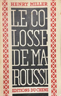 MILLER (Henry). | Le Colosse de Maroussi. Traduit de l'américain.
