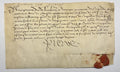 PIERRE II (Duc de Bourbon, sire de Beaujeu). | Quittance manuscrite signée pour la somme de vingt-quatre mille livres pour ses gages du gouvernement de Languedoc, année 1498.