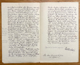 FALKENHAYN (Erich von). | Rapport autographe signé du 18 novembre 1914, adressée à Paul von Hindenburg, commandant en chef du front de l'Est.