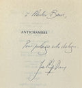 DOMECQ (Jean-Philippe). | Antichambre.