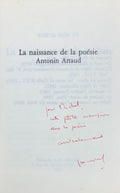 ARTAUD REY (Jean-Michel). | La Naissance de la poésie, Antonin Artaud.
