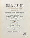 BARTHES | Roland Barthes. Tel Quel n° 47 (automne 1971).