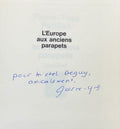 PETILLON (Pierre-Yves). | L'Europe aux anciens parapets.