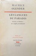 OLENDER (Maurice). | Les langues du paradis. Aryens et Sémites : un couple providentiel.