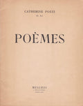 POZZI (Cathernie). | Poèmes.