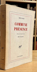 CHAR (René). | Commune présence. Choix de poèmes.