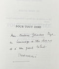 MEMMI (Georges). | Pour tout dire.