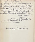 DORCHAIN (Auguste). | Poésies, 1881-1894 : La jeunesse pensive - Vers la lumière - Poésies diverses.