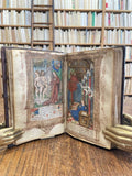 LIVRE D'HEURES | Hore divine virginis Marie / secundum usum Romanum / cum aliis multis folio sequenti notatis : una cum figuris Apocalipsis & destructio Hierusalem / & multis figuris Biblie insertis.