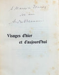 BEAUNIER (André). | Visages d'hier et d'aujourd'hui.