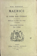 BONNEFOY (Marc). | Maurice ou Le poème d'un étudiant.