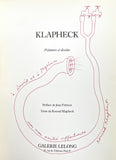 KLAPHECK | Klapheck. Peintures et dessins. Préface de Jean Frémon. Texte de Konrad Klapheck.