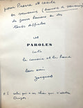 PREVERT (Jacques). | Paroles.