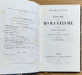 GAUTIER (Théophile). | Histoire du romantisme. Suivie de notices romantiques et d'une étude sur la poésie française (1830-1868).