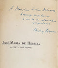 HEREDIA (José-Maria de) IBROVAC (Miodrag). | José-Maria de Heredia, sa vie, son uvre. Documents inédits. [On joint :] Les sources des Trophées.