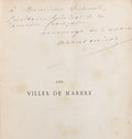 MERAT (Albert). | Les villes de marbre : poëmes, 1869.