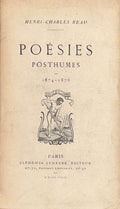 READ (Henri-Charles). | Poésies posthumes.