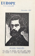 VALLES (Jules) COLLECTIF. | Jules Vallès. Numéro spécial de la revue Europe, n° 144, décembre 1957.
