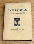VAN LERBERGHE (Charles). | Entrevisions, suivies de Poèmes posthumes.