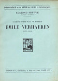 VERHAEREN (Emile) ESTEVE (Edmond). | Un grand poète de la vie moderne : Emile Verhaeren (1855-1916).