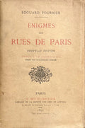 FOURNIER (Edouard). | Enigmes des rues de Paris.