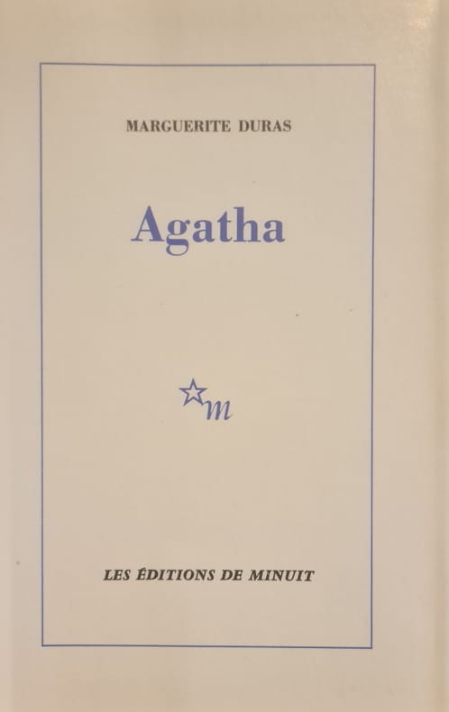 DURAS (Marguerite). | Agatha.