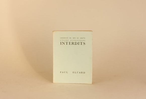 ELUARD (Paul). | Quelques-uns des mots qui jusqu'ici m'étaient mystérieusement interdits.