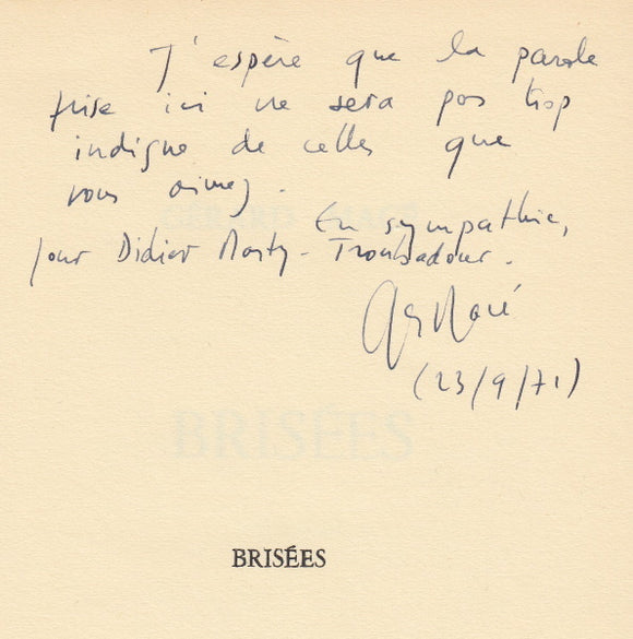 MACE (Gérard). | Brisées.
