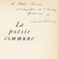 VORONCA (Ilarie). | La Poésie commune.