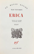 VITTORINI (Elio). | Erica. Traduit de l'italien par Michel Arnaud.