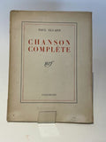 ELUARD (Paul). | Chanson complète.