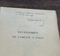 BAUER (Gérard). | Recensement de l'amour à Paris.