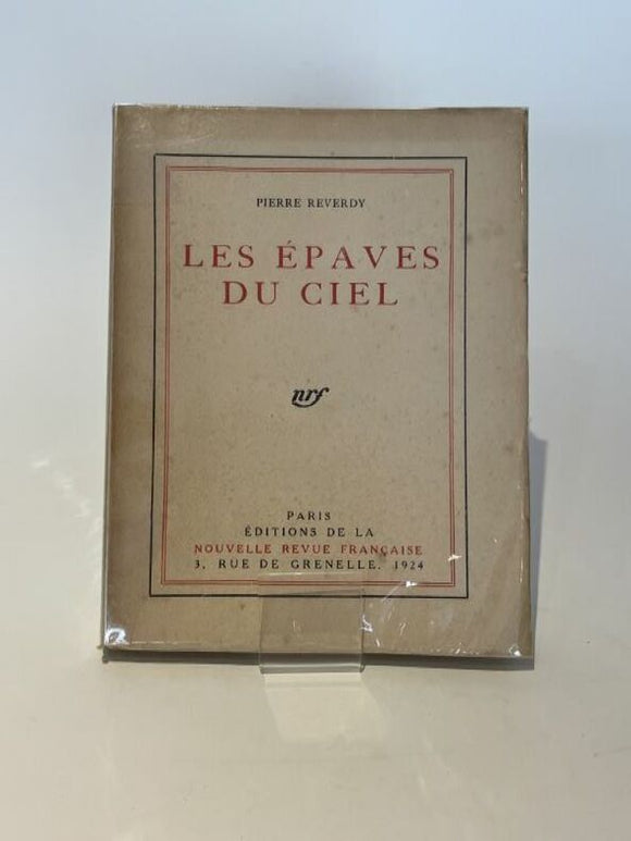 REVERDY (Pierre). | Les épaves du ciel.