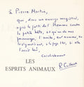 CAILLEUX (Roland). | Les Esprits animaux.