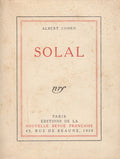 COHEN (Albert). | Solal.
