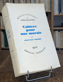 SARTRE (Jean-Paul). | Cahiers pour une morale.