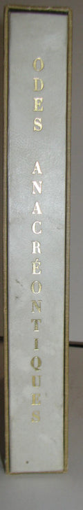LECONTE DE LISLE | Odes anacréontiques. Traduction de Leconte de Lisle.
